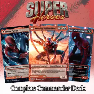 Super Heroes MTG Proxy EDH Deck – Full 100 Cards + Tokens