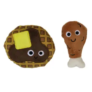 Mad Cat Chicken and Waffles Twin Pack Catnip & Silvervine Cat Toy Mad Cat Chicken and Waffles Twin Pack Catnip & Silvervine Cat Toy