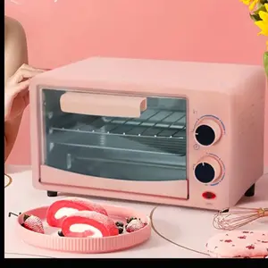 Pink oven air fryer, 12L multi-function countertop oven, make a different meal every day, toast, pizza warm