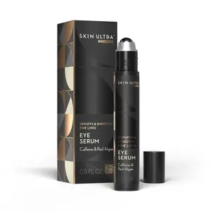 MANSCAPED® Skin Ultra™ Eye Serum - Fast-Acting Formula with Caffeine, Red Algae & Ceramides to help Depuff & Hydrate Skin, Cooling Rollerball Applicator, Fragrance-Free, 0.5 fl oz.