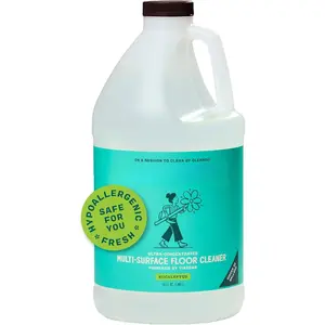 Ultra Concentrated Floor Cleaner Vinegar Wash, Multi-Surface Solution For Mopping, Value Size, Eucalyptus Scent, 64 oz