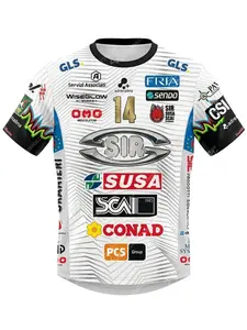 2025/26Mens Sir Susa Scai Perugia 14 Yuki Ishikawa Volleyball Jersey Short Sleeve T-Shirt Team Uniform Quick Dry Training Tops