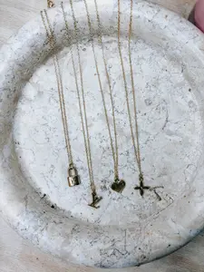 Pre-owned Louis Vuitton Upcycled LV Gold Charm Necklaces *Final Sale*