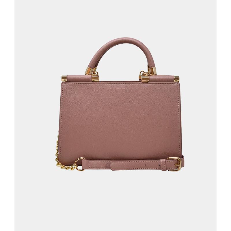 BEBE DUSTY ROSE ALEX QUILTED SMALL SATCHEL W/ COIN PURSE