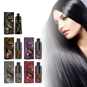 EELHOE Black Hair Dye Shampoo (Coffee Color) Gentle and non-irritating, moisturizes the scalp, easy color change hair dye shampoo