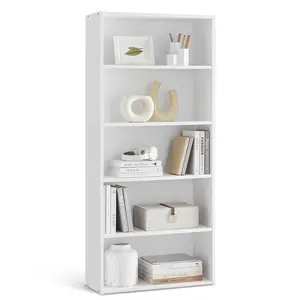 VASAGLE Bookshelf, 5-Tier Bookcase, Book Shelf, Open Storage Shelf, 9.4 x 23.6 x 52.8 Inches, for Living Room, Home Office, Dinning Room