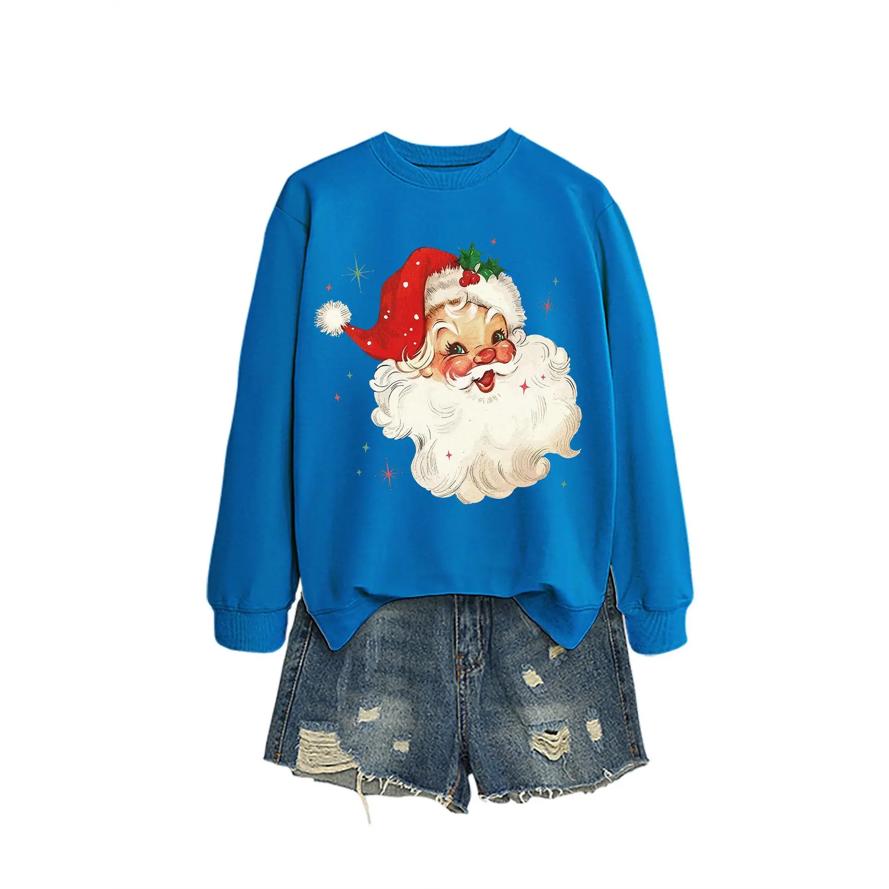 Lake blue hoodie (color picture)