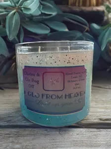 Handmade home decor Glisten & Glo Bug Off Citronella Candle-household candle with deodorant feature, 45 hour burn time