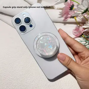 Colorful Shell Paper Design Phone Stand, Magsafe Magnetic Mount, Air Cushion Support, Stable and Durable, Fits All Smartphones