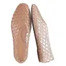 Cushionaire Siesta Modern Lattice Ballet Flats for Women | Slip on Pointed Toe Jelly Shoes | Stylish Lattice Design for Everyday Outfits