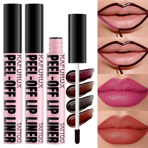 Sweatproof peel-off Matte Lip Gloss Lipstick Long Lasting Gentle Peeling Gloss High Pigment Shade, Hydrating Formula for All Skin Types Cosmetic Lip Product