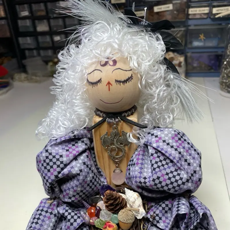 Aromatherapy Stress Herb Doll - Hand Crafted with Natural Herbs & Essential Oils, Unique Design created for those who need a little extra help with life‘s ups and downs. strength, transformation, relaxation, energy, smiles, and success