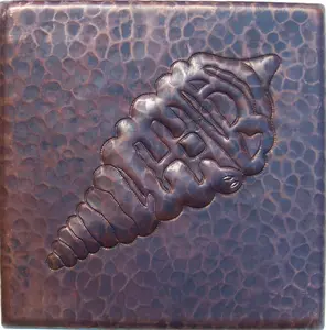Turret Shell Hammered Copper Tile