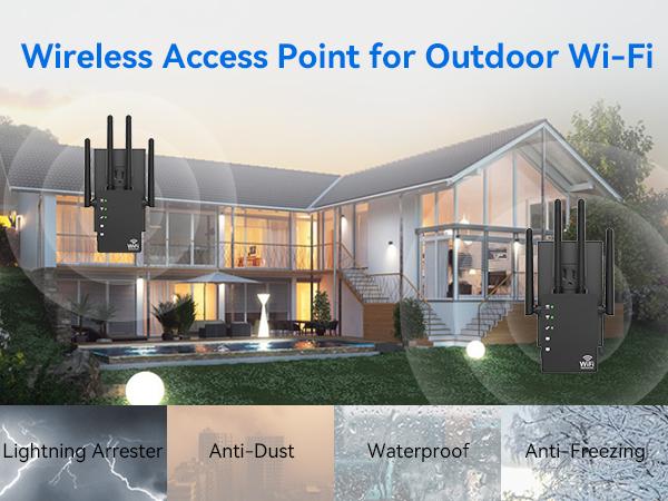 RAGOAT Dual-Band WiFi Repeater with Ethernet Port, Triple Mode Long-Range Home WiFi Extender Signal Booster (12880 Sq Ft Coverage, 105 Devices Supported), 2026 Wireless Internet Extender RAGOAT Dual-Band WiFi Repeater with Ethernet Port, Triple Mode Long-Range Home WiFi Extender Signal Booster (12880 Sq Ft Coverage, 105 Devices Supported), 2026 Wireless Internet Extender