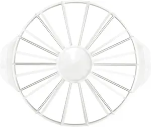 Cake Portion Cutter, Cake Divider Cheesecake Slicer for Even Slices Double-Sided 14 or 16 Slices, White