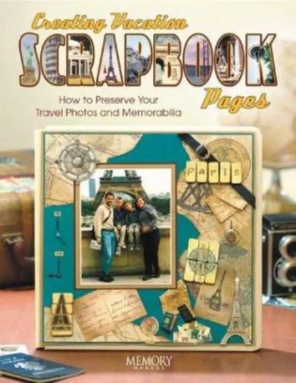 Used Paperback Book - Creating Vacation Scrapbook Pages: Creative Ideas, Detailed Steps to Preserve Travel Photos & Memorabilia by Memory Makers Staff (English, 128 Pages, 1.15 lb)