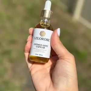 LeloRose Organic Anti-Hair Loss Hair Growth Oil with chiken oil, Rosemary, Cinnamon, Ginger & Vitamins - 2oz