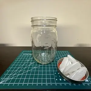 Schedule 1 Inspired "Crystal" 5pc & Glass Jar Replica/Prop Bottles Plastic