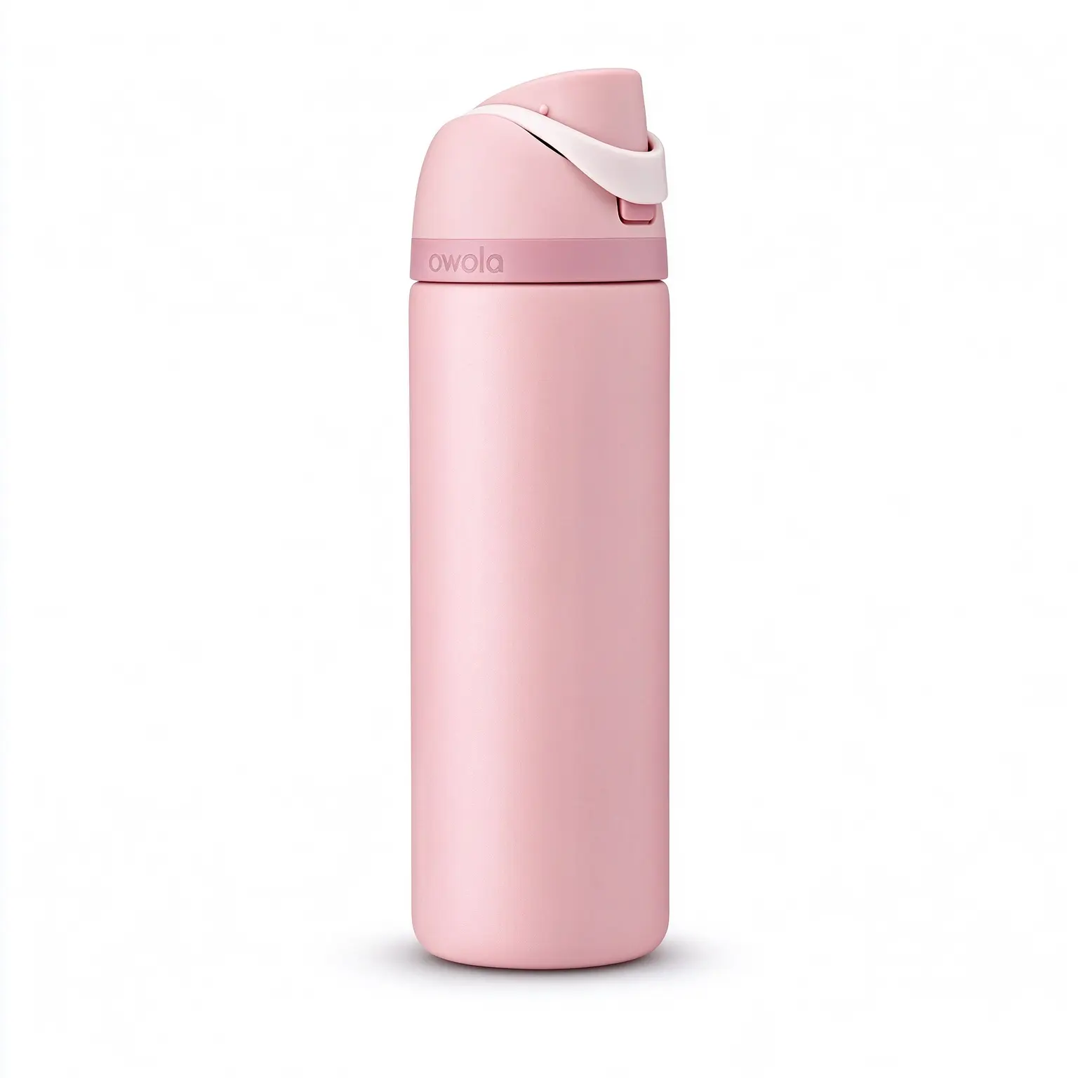 Owala FreeSip Stainless Steel Insulated Water Bottle 24 Oz Rose Quartz Pink,Flip-Top Lid Flip-Top Lid, Leak-Proof, Sports & Travel