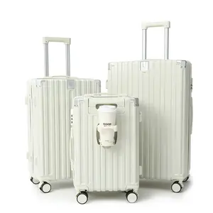 GMZGZN Family Activity Outdoor Cup Holder Suitcase 3 Piece Set, TSA lock 20/24/28 inch luggage, thickened anti-drop wear-resistant, equipped with USB charging port