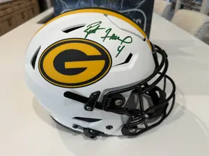 Brett Favre Autographed Lunar SPEED FLEX HELMET Green Bay Packers Radke COA