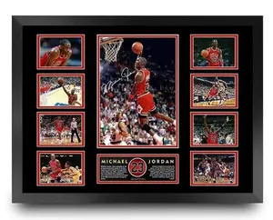 MICHAEL JORDAN CHICAGO BULLS SIGNED LIMITED EDITION No No Framed MEMORABILIA