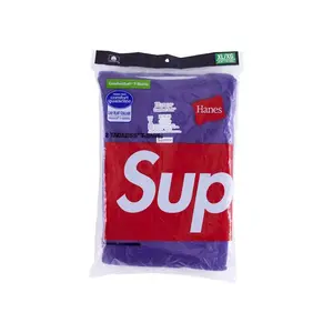 Supreme Unisex Hanes Tagless Tees (2 Pack) Purple, from StockX
