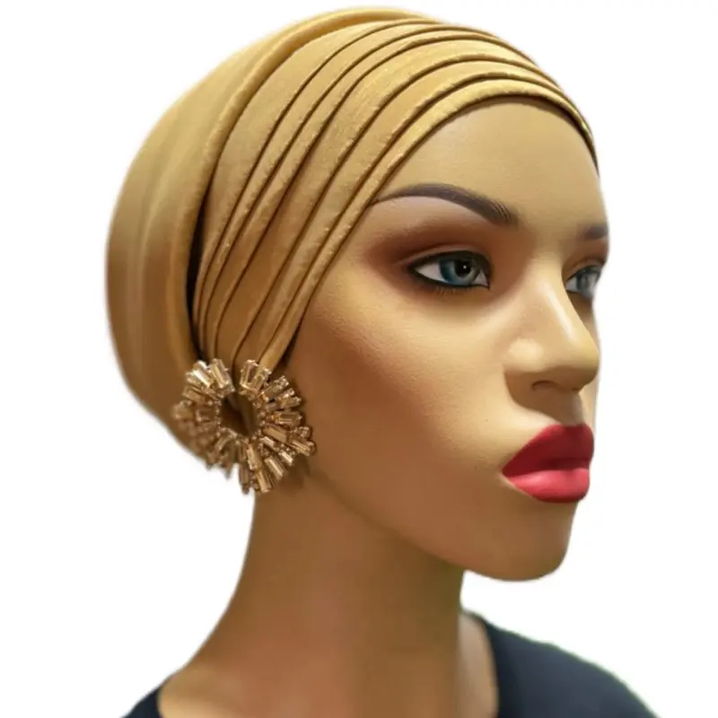 Pleat Turban Headscarf - Lightweight, Versatile Stylish Hair Accessory for Casual Everyday Use