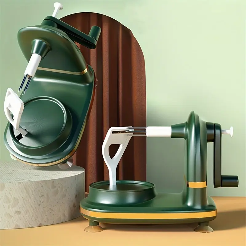 Manual Apple Peeler - Handheld Automatic Vegetable Slicer with Slicer, Durable Kitchen Utensil for Home, Dining, Office & Dormitory Use