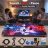 Saga DX Acrylic 3-Sided Cocktail Arcade Game Console, Preloaded with 516 Vertical + 3000 Horizontal Titles, Precision LED Glow Buttons, 8-Way Joystick, USB Trackball, 1280X720 High Res, 4P Multiplayer 3D Titles, 3D Cocktail Thrills