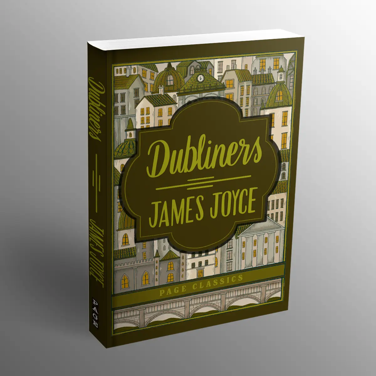 Dubliners Hardcover Durable Book - Classic Literature, Vintage Storybook Style Short Stories for Literature Enthusiasts