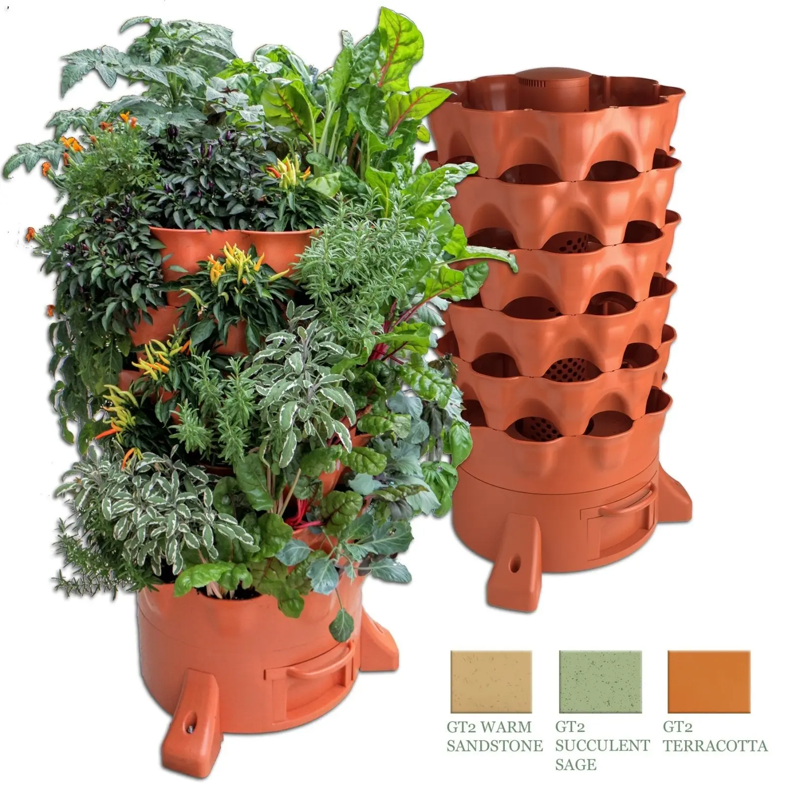 Garden Tower 2™, 50-Plant Composting Vertical Garden Planter Garden Tower 2™, 50-Plant Composting Vertical Garden Planter