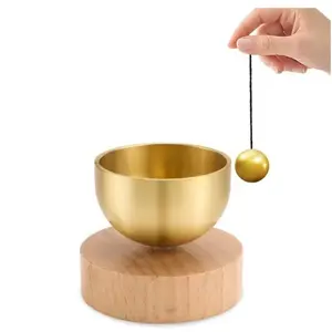 Mini Singing Bowl Percussion Instrument Handmade Aromatherapy Decor, Sound Therapy Meditation Stress Relief Essential Oil Diffuser, Best Gift, Portable Design