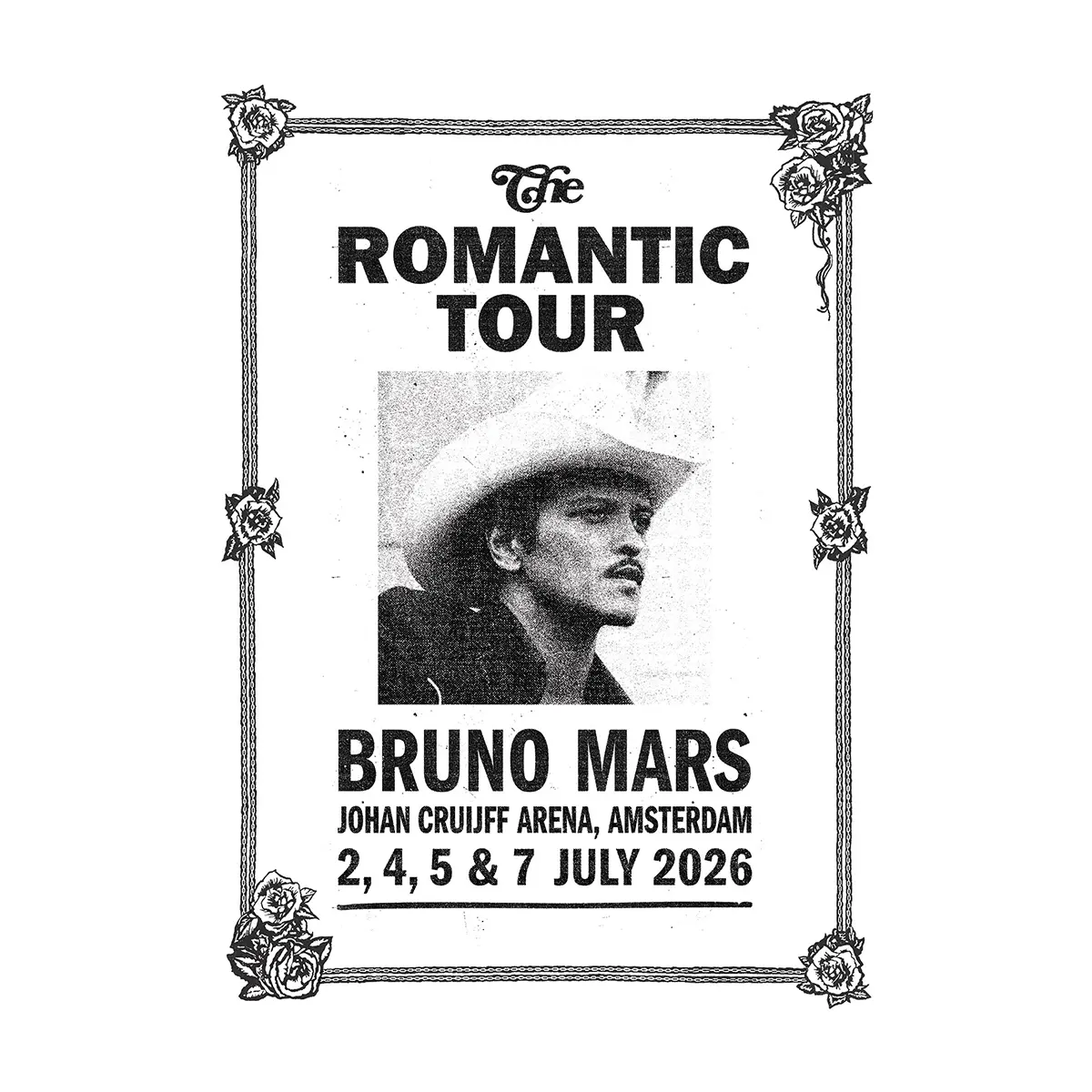 Amsterdam The Romantic Limited Edition Tour Poster