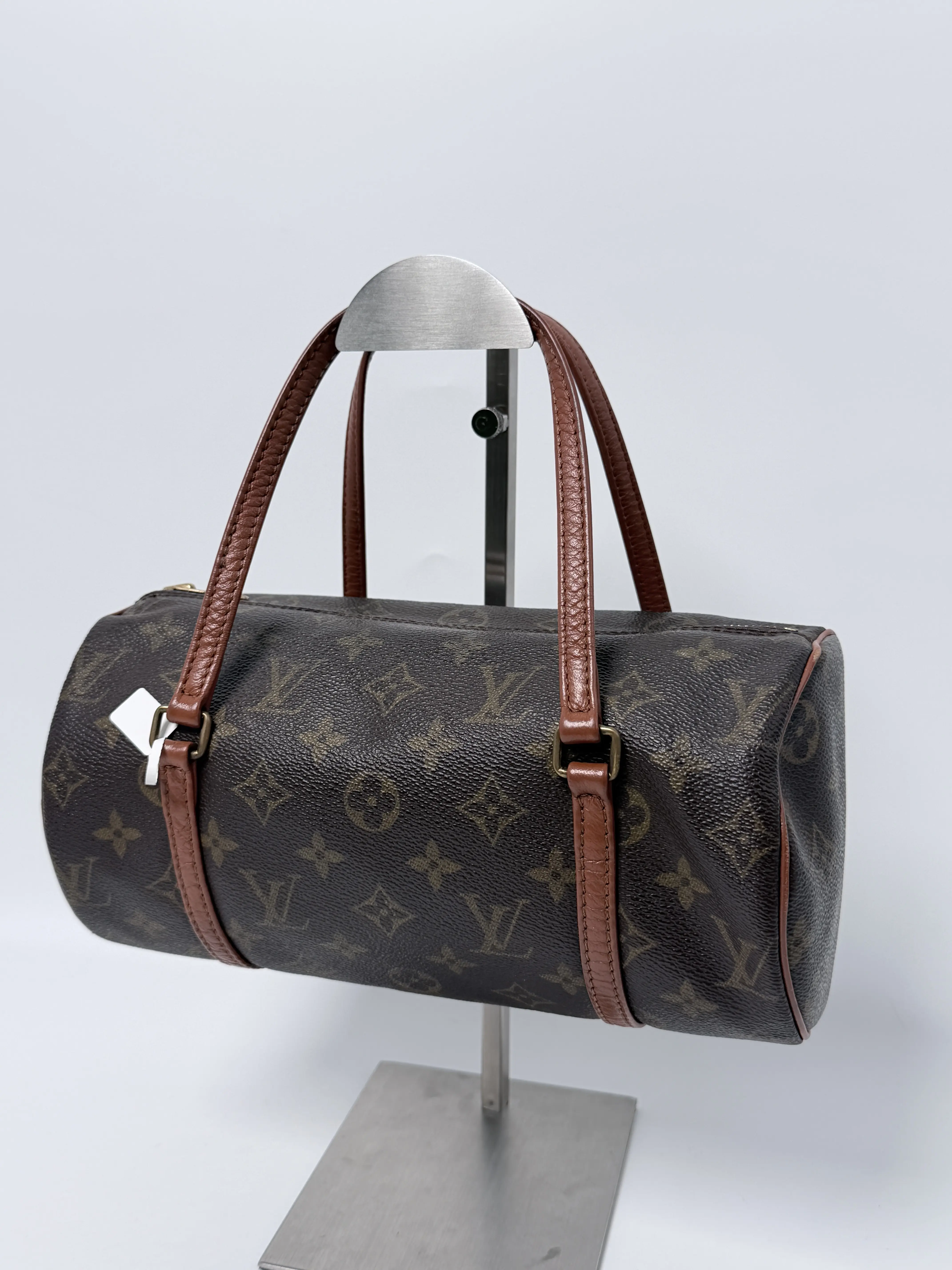 Pre-owned Louis Vuitton Canvas Shoulder Bags Monogram Vintage Cylinder Shoulder Bag JA718LV