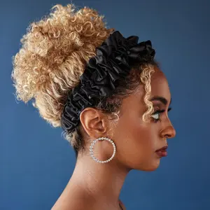 Noir Crown Ruched Headband