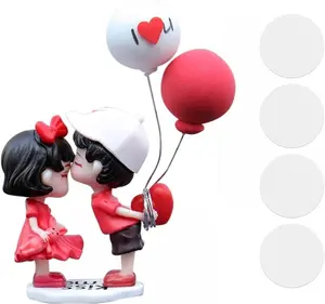Lovely Couple Car Dashboard Ornament, Cute Romantic Auto Interior Decoration, Adorable Lovers Figurine for Car, Desk, or Home Display Gift Decor