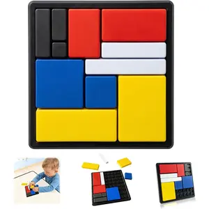 Logic Puzzle Brain Teaser Game for Kids and Adults, 88 Challenges with 4 Difficulty Levels, Portable Brain Training Logic Puzzle Game for Travel, Learning and Thinking Fun