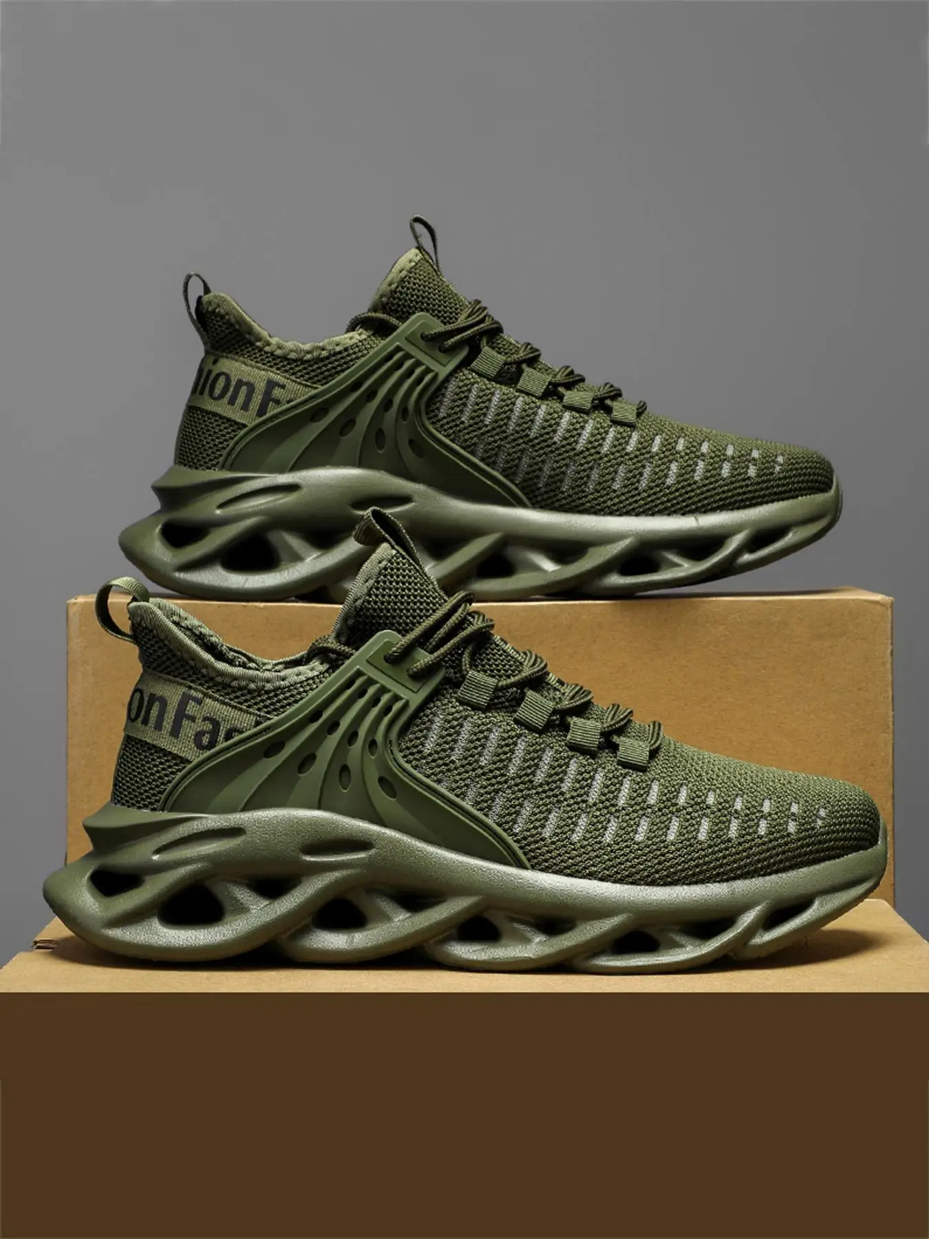 Men's Fashionable Plain Lace Up Low Top Sneakers, Casual Comfortable Sports Running Shoes, Male All-match Round Toe Shoes for Daily Footwear, Boy Walk