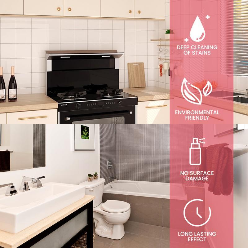 Multipurpose Cleaning Paste Kitchen Grease Remover Heavy Oil Cleaner for Stove Oven Pots Pans Sink Tile Cookware Cleaning Cream