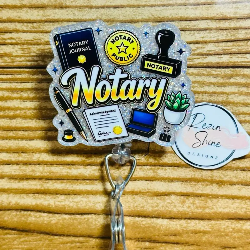 Notary Badge Reel