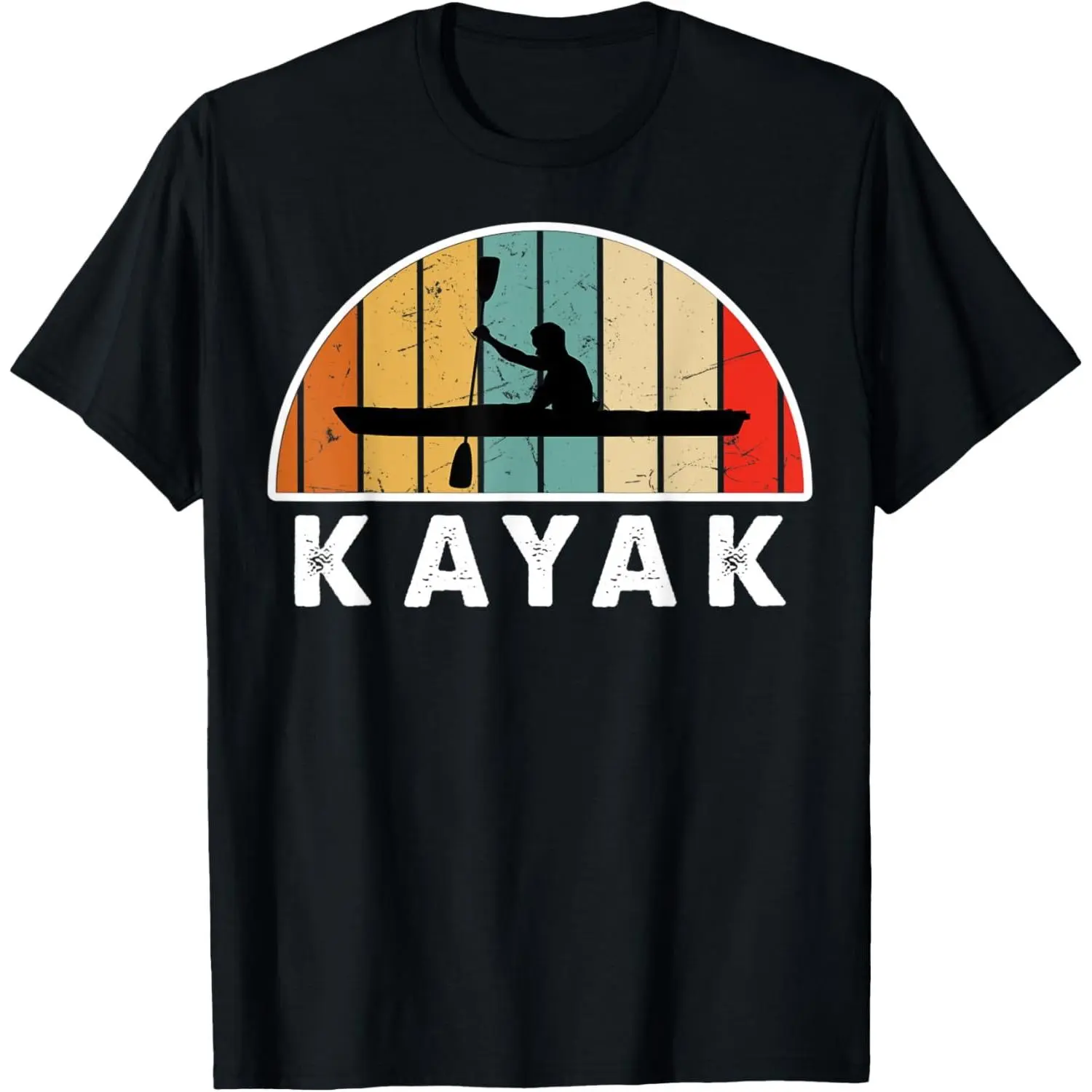 100% Cotton Kayak Fishing Kayaking Paddle Canoeing Rafting Kayaker T-Shirt