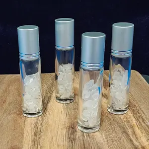 Clear Quartz Chips Roller Bottle