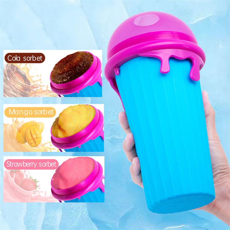 500ml Slushy Cup, Quick-Freeze Squeeze Cup for Homemade Smoothies, Juice, Ice Cream & Frozen Drinks
