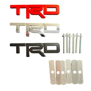Racing Style Front Grille Badge :3D Metal Emblem Compatible with Tacoma, Tundra & 4Runner Car Vehicle Decoration Truck Decals