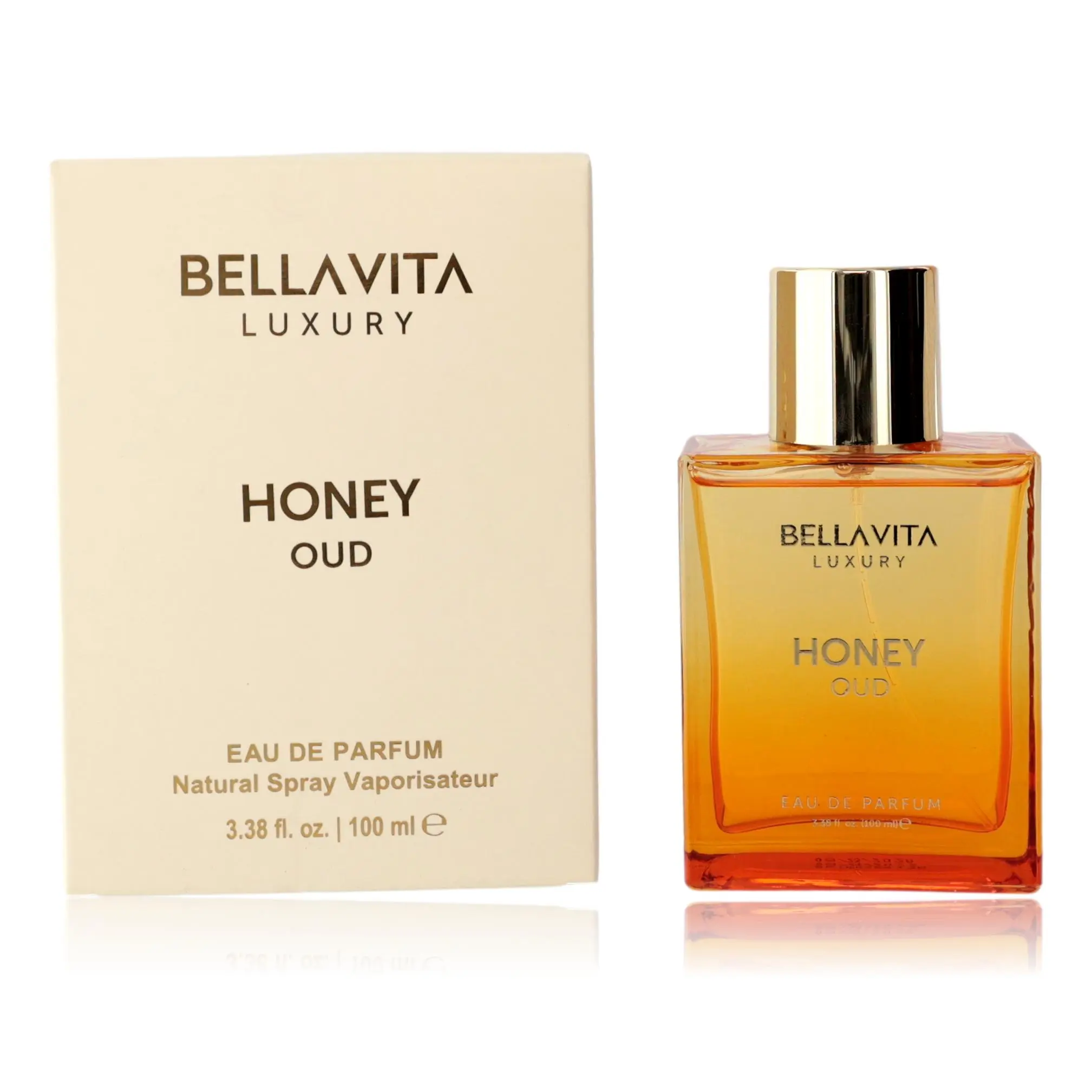 Honey Oud by Bellavita, 3.3 oz EDP Spray for Unisex Honey Oud by Bellavita, 3.3 oz EDP Spray for Unisex