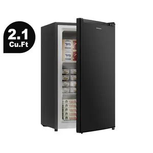 BANGSON 2.1 Cu.Ft Small Upright Freezer, Single Door Mini Freezer, Small Freezer, Adjustable Thermostat, Energy-Efficient, Compact Refrigerator, Quiet Operation, Compact Freestanding Freezer, Gift Idea, Mother's Day Gift
