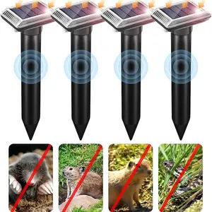 Solar-powered rodent repellent device - Bee vibration plug-and-play ultrasonic rodent repellent device - Outdoor waterproof snake repellent device - Suitable for courtyards， gardens， and farms - Electronic Pest Repellent
