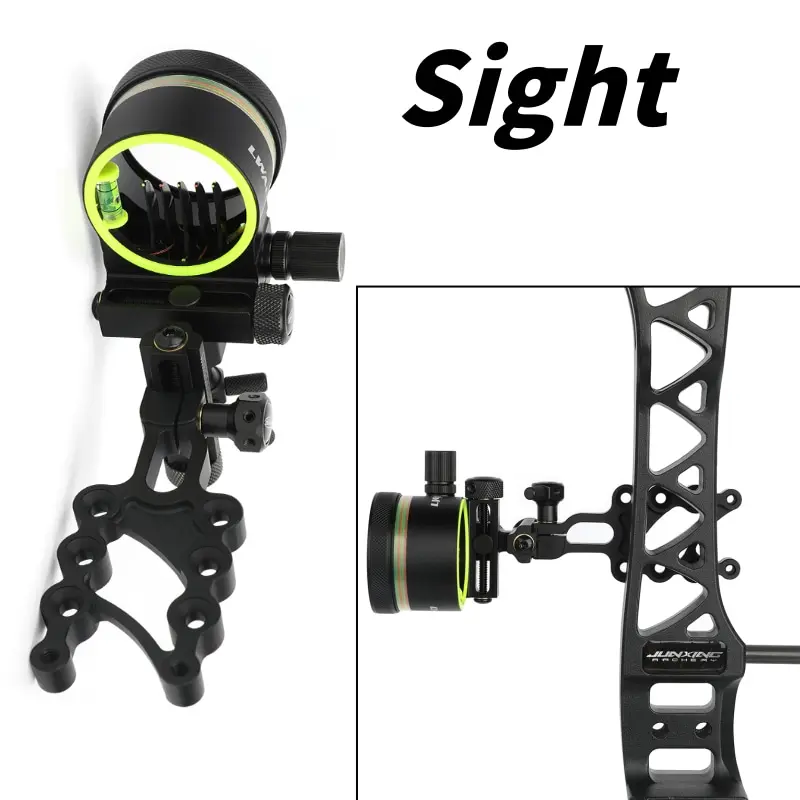 1 Pc Archery Sight – Short 5-Pin Sight, Clear Field of View, Improves Archery Stability, Easy to Install, Suitable for Indoor & Outdoor Archery, For Beginners to Experts, Archery Accessory
