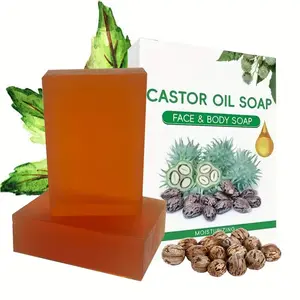 Castor Oil Hair Strengthening Shampoo Bars – Natural Solid Shampoo for Regrowth, Moisturizes & Revitalizes Thinning Hair, Men & Women, Perfect Gifts(4PCS/2pcs)